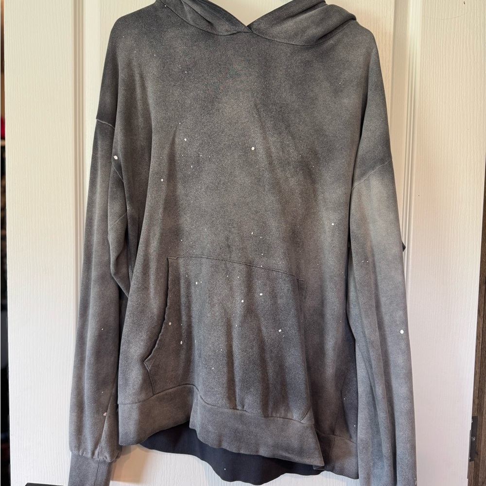 Buckle Gray Hoodie Sweater